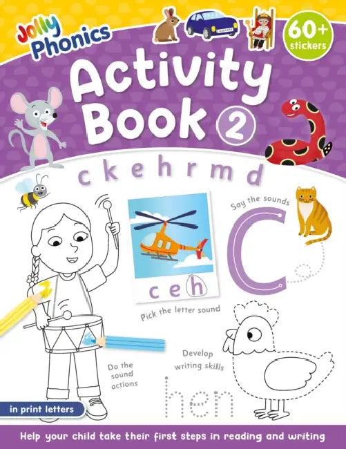 Jolly Phonics Activity Book 2: In Print Letters (American English Edition) by Sara Wernham, Sue Lloyd
