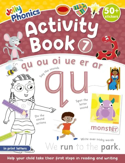 Jolly Phonics Activity Book 7: In Print Letters (American English Edition) by Sara Wernham, Sue Lloyd