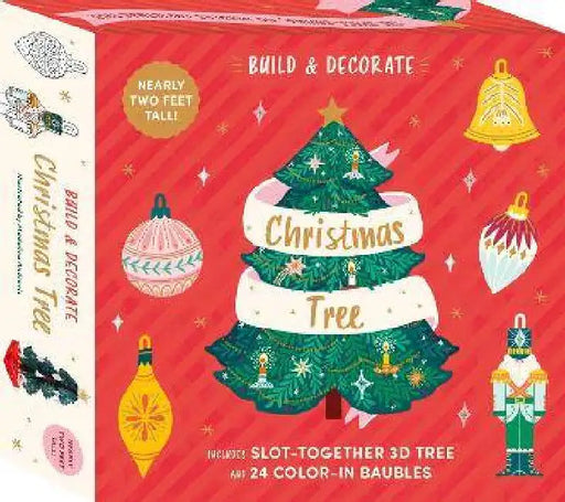 Build & Decorate: Christmas Tree: Includes slot together 3d tree & 24 colour-in baubles by MADALINA ANDRONIC