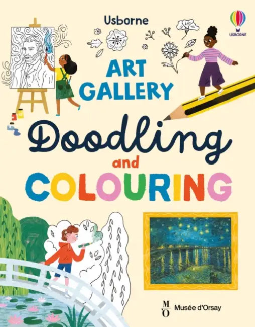 Art Gallery Doodling and Colouring by Rosie Dickins