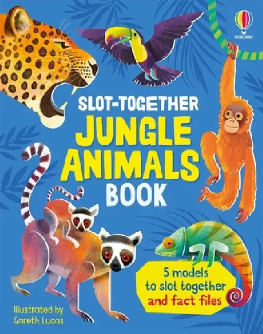 Slot-Together Jungle Animals Book by Abigail Wheatley