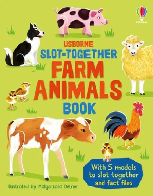 Slot-Together Farm Animals Book by Abigail Wheatley