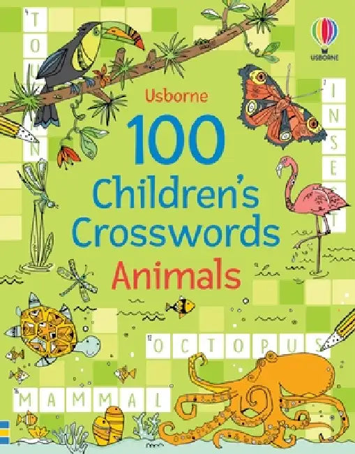 100 Children's Crosswords: Animals by Phillip Clarke, Pope Twins