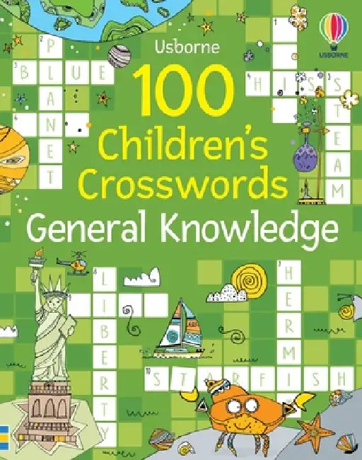 100 Children's Crosswords: General Knowledge by Phillip Clarke, Pope Twins
