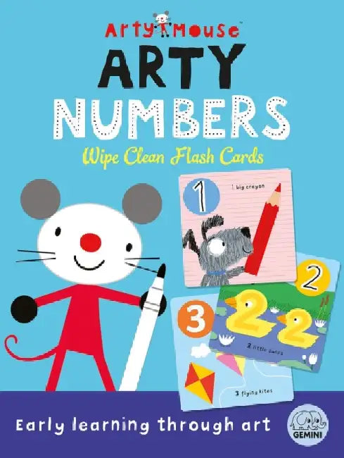Arty Mouse Arty Numbers Wipe Clean Flash Cards by Robyn Gale