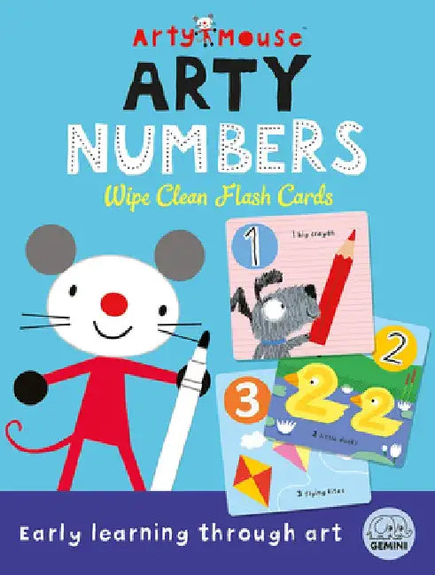 Arty Mouse Numbers Wipe Clean Flash Cards by Robyn Gale