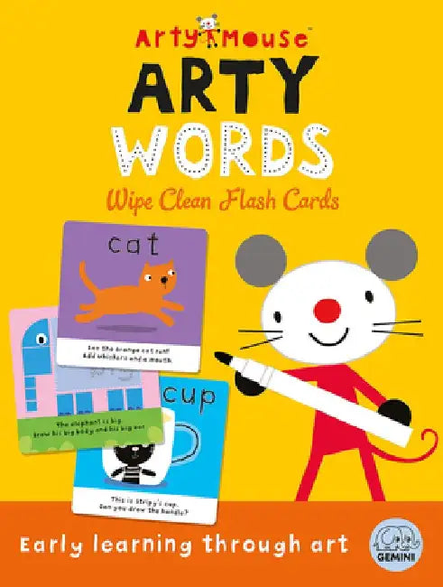 Arty Mouse Words Wipe Clean Flash Cards by Robyn Gale