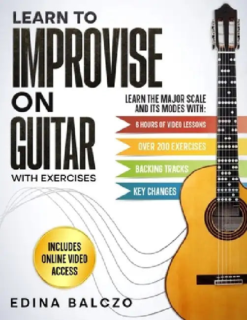 Learn to Improvise on Guitar with Exercises by Edina Balczo