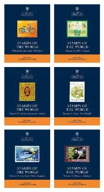 2026 Stamps of the World Catalogue Set of 6 Volumes by Stanley Gibbons