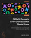 15 Math Concepts Every Data Scientist Should Know: Understand and learn how to apply the math behind data science algorithms by David Hoyle