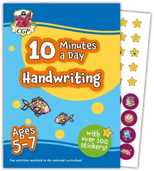 10 Minutes a Day Handwriting for Ages 5-7 (with reward stickers) by CGP Books