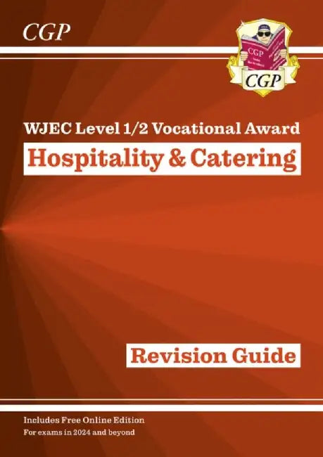 New WJEC Level 1/2 Vocational Award in Hospitality & Catering: Revision Guide (with Online Edition) by CGP Books