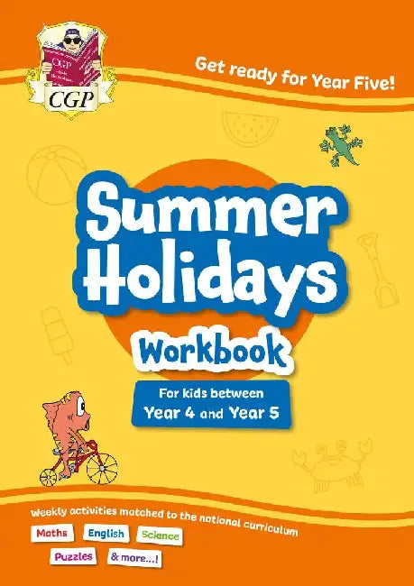 CGP Summer Holidays Activity Workbook - for kids between Year 4 and Year 5 (ages 8-9) by CGP Books