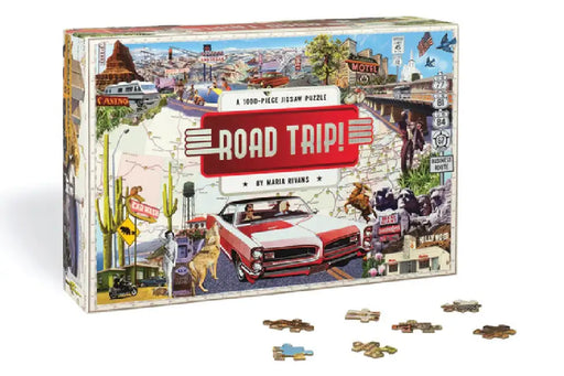 Road Trip!: A 1000-Piece Jigsaw Puzzle by Maria Rivans