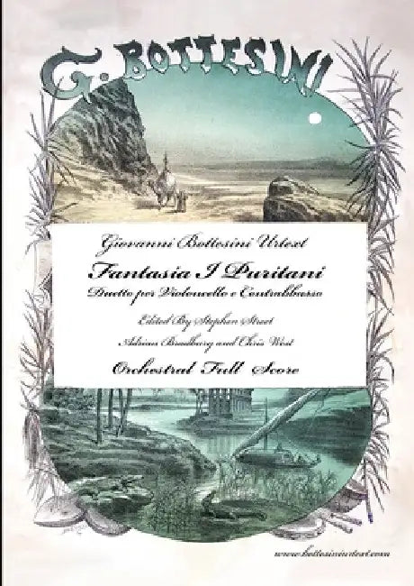 Fantasia I Puritani Duetto For Double Bass and Cello - Full Score by Giovanni Bottesini