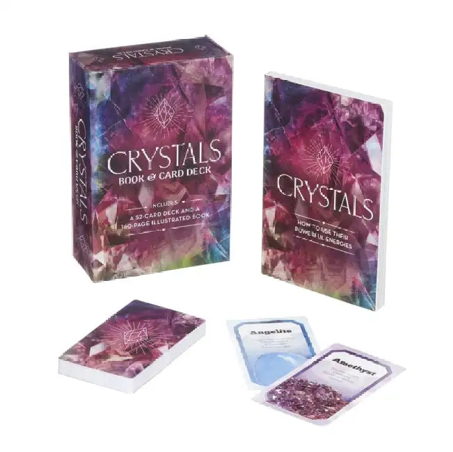 Crystals Book & Card Deck: Includes a 52-Card Deck and a 160-Page Illustrated Book by Emily Anderson
