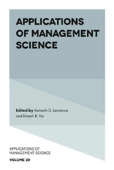 Applications of Management Science by Kenneth D. Lawrence