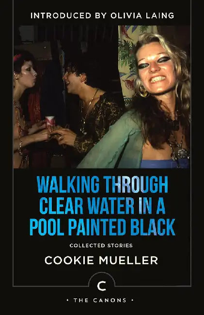 Walking Through Clear Water In a Pool Painted Black by Cookie Mueller