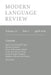 Modern Language Review (121.2) April 2026 by Duncan Wheeler