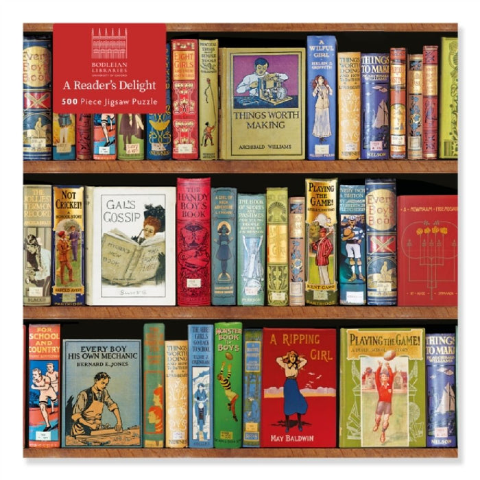 Adult Jigsaw Puzzle Bodleian Libraries: Three Shelves (500 Pieces): 500-Piece Jigsaw Puzzles by Flame Tree Studio