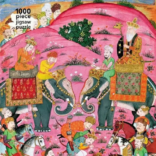 Adult Jigsaw Puzzle Abu'l-Qasim Manur Firdawsi: 'First Meeting of Rostam and His Grandfather, Sam' from 'Shahnama' (Book of Kings): 1000-Piece Jigsaw by Flame Tree Studio