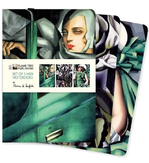 Tamara de Lempicka Set of 3 MIDI Notebooks by Flame Tree Studio