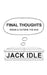 Final Thoughts: inside & outside the box by Jack Idle