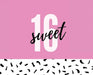 Happy 16th Birthday Guest Book (Landscape Hardcover): Sweet Sixteen Guest book, party and birthday celebrations decor, memory book, 16th birthday, hap by Lulu and Bell