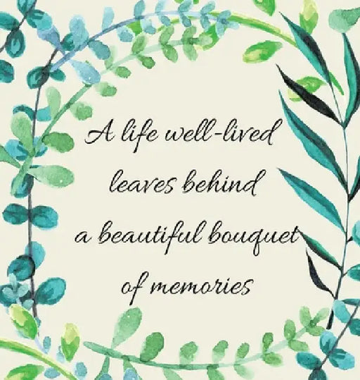 In Loving Memory Condolence Book (Hardback cover) by Lulu and Bell