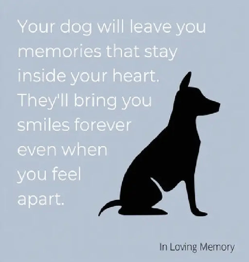 Condolence book for dogs (hardback cover) by Lulu and Bell