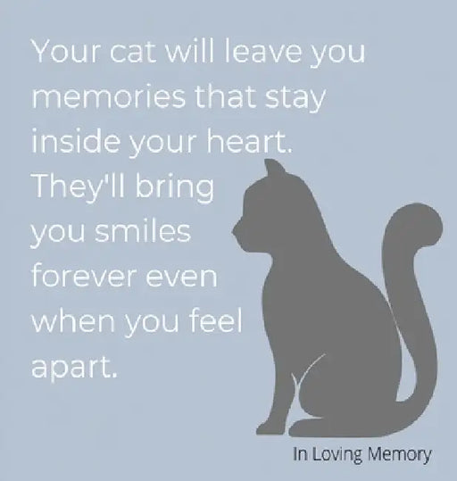Condolence book for cats (hardback cover) by Lulu and Bell