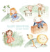 Nursery Rhyme Baby Shower Guest Book by Lulu and Bell