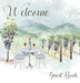 Vineyard themed Guest Book, vacation home, comments book, holiday home, visitor book to sign by Lulu and Bell