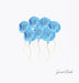 Boy baby shower guest book (Hardback) by Lulu and Bell