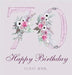 Happy 70th birthday guest book (hardback) by Bell, Lulu and