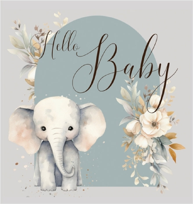 Hello Baby, Baby Shower Guest Book (hardback) by Lulu and Bell