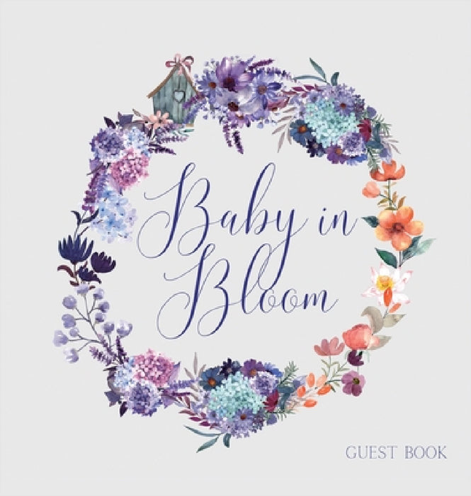 Baby in Bloom, Baby Shower Guest Book (hardback) by Lulu and Bell