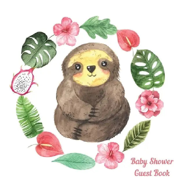 Sloth Baby Shower guest book by Lulu and Bell