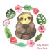 Sloth Baby Shower guest book by Lulu and Bell