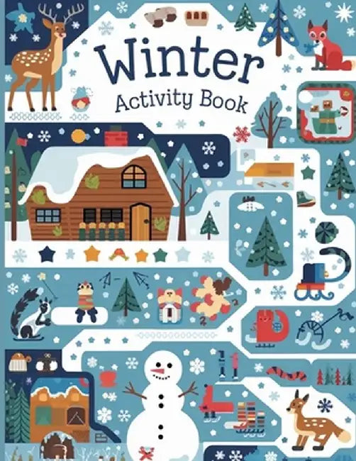 Winter Activity Book for Kids: Tracing Shapes, Numbers, Words, Counting, Matching Objects, Shadow Matching Book for Kids, Activity Book for Kids 4-8 by Laura Bidden