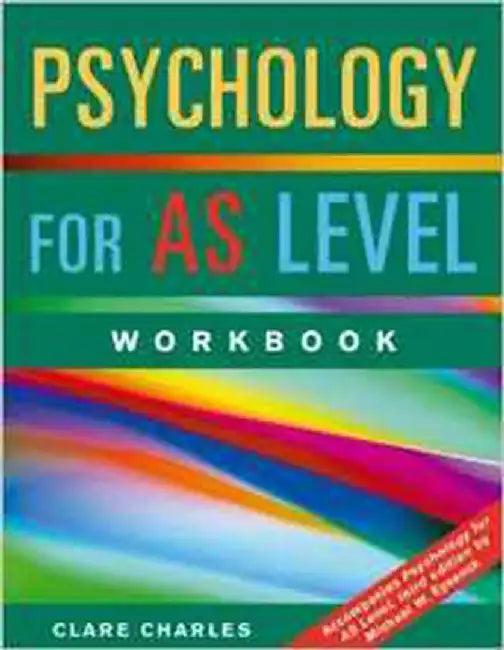 Psychology For As Level: Student Workbook by Clare Charles