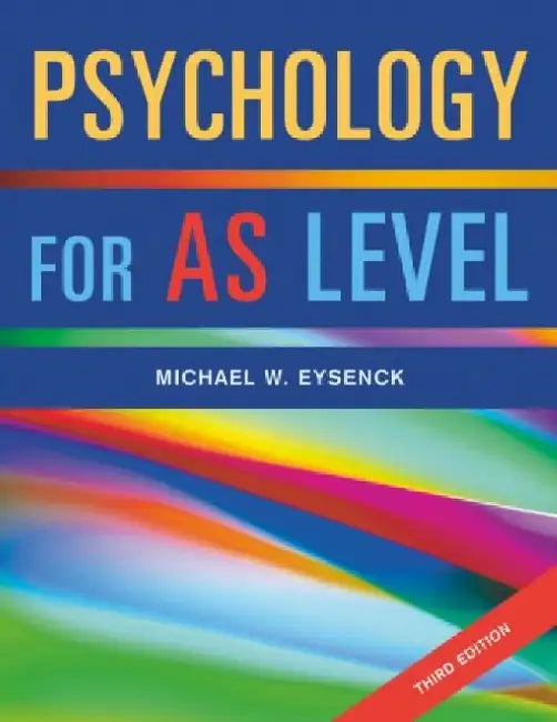 Psychology For As Level by Michael W. Eysenck