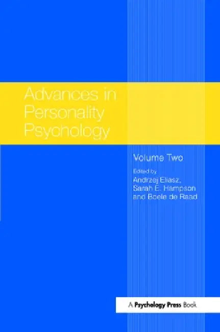 Advances in Personality Psychology by Andrzej Eliasz