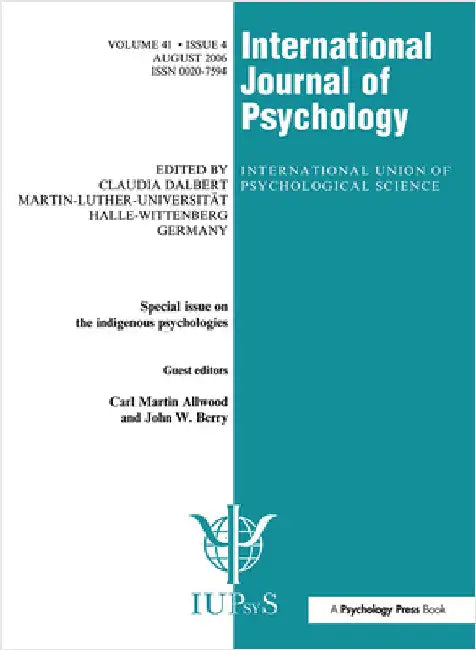 Indigenous Psychologies: A Special Issue of the International Journal of Psychology by Carl Martin Allwood
