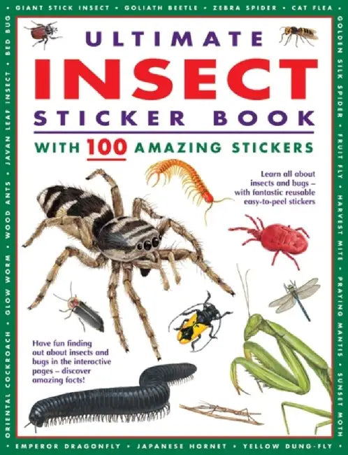 Ultimate Insect Sticker Book: With 100 Amazing Stickers by Armadillo