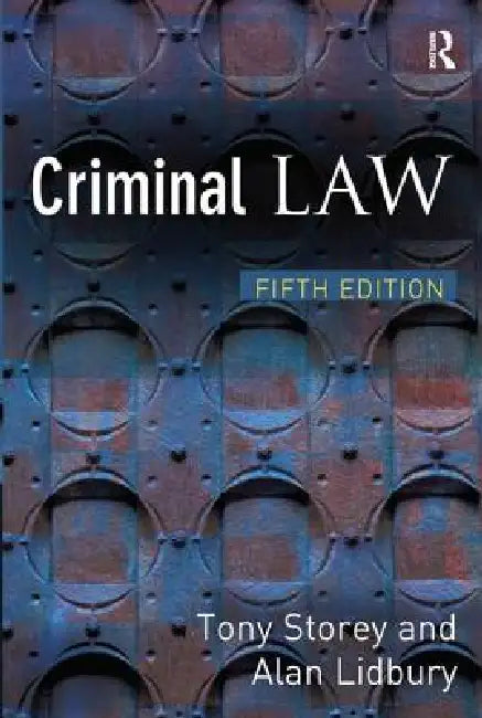 Criminal Law by Tony Storey