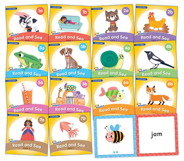 Jolly Phonics Read and See, Pack 1: In Print Letters (American English Edition) by Sue Lloyd