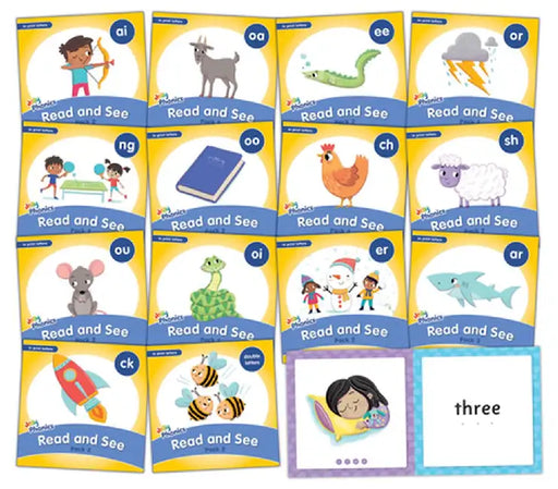 Jolly Phonics Read and See, Pack 2: In Print Letters (American English Edition) by Sue Lloyd