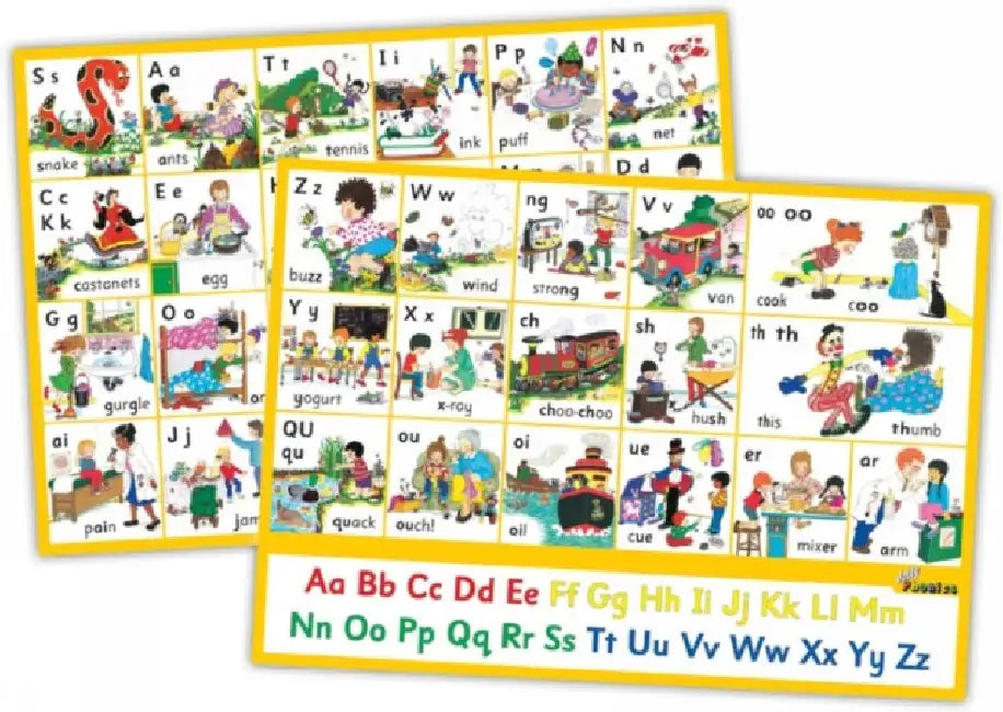 Jolly Phonics Letter Sound Wall Charts: In Print Letters