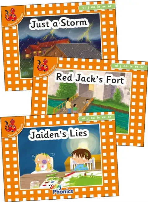 Jolly Phonics Orange Level Readers Set 4 by Louise Van-Pottelsberghe